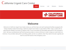 Tablet Screenshot of calurgentcare.com